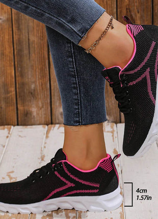Women's shoes breathable sneakers, casual sneaker lace-up hoes, lightweight shoes - MimiStylez