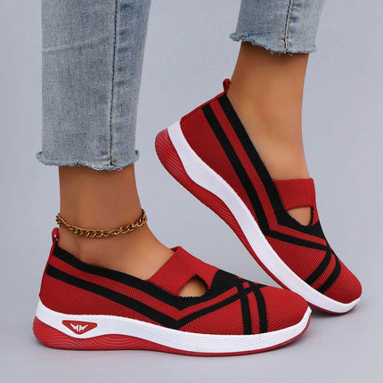 Women's Casual Sports Shoes Comfortable, Breathable, Lightweight, Wear Resistant Lazy Shoes, Soft Soled Flat Shoes - MimiStylez