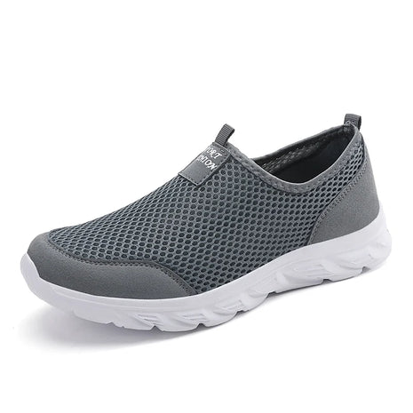 Lightweight Men Casual Shoes Breathable Slip on Male Casual Sneakers Anti-slip Men's Flats Outdoor Walking Shoes Size ds