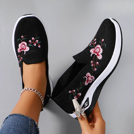 Spring and Autumn New Women's Sports Shoes Fashionable Breathable Lightweight Non-Slip Wear-Resistant Casual Sports Shoes Flat Shoes Loafers - MimiStylez
