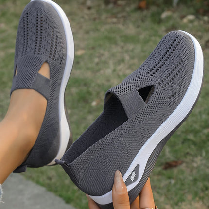 Zapatos de verano para mujer: zapatillas informales, sencillas, para las cuatro estaciones, ligeras, planas y lisas.