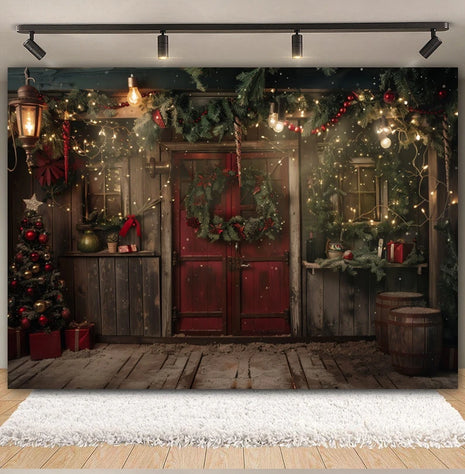 Christmas Backdrop Xmas Tree Fireplace Christmas Background