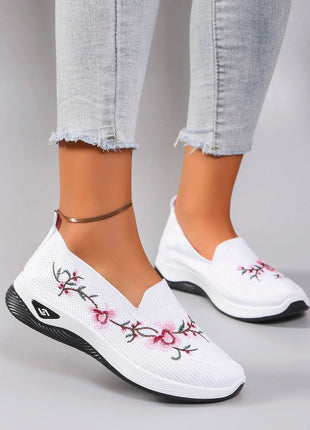 Spring and Autumn New Women's Sports Shoes Fashionable Breathable Lightweight Non-Slip Wear-Resistant Casual Sports Shoes Flat Shoes Loafers - MimiStylez