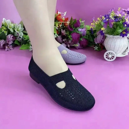Zapatos sin cordones ligeros y transpirables para mujer