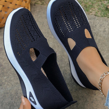 Zapatos de verano para mujer: zapatillas informales, sencillas, para las cuatro estaciones, ligeras, planas y lisas.