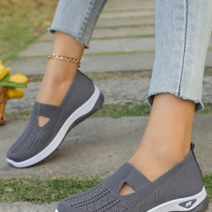 Zapatos de verano para mujer: zapatillas informales, sencillas, para las cuatro estaciones, ligeras, planas y lisas.