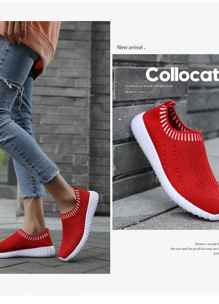 Women's Ultra Light Casual & Running Shoes, Fashionable Fly Woven Breathable Sports Sneakers