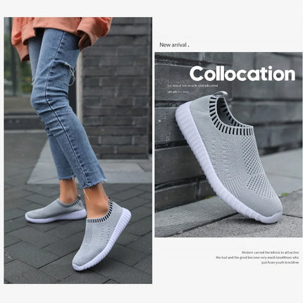 Zapatillas deportivas ultraligeras informales y para correr para mujer, deportivas transpirables y de moda con tejido Fly.
