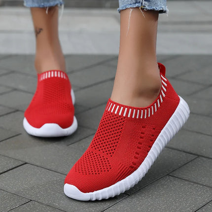 Zapatillas deportivas ultraligeras informales y para correr para mujer, deportivas transpirables y de moda con tejido Fly.
