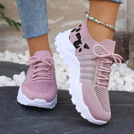 Women's Shoes [Leopard print sneakers] lightweight and breathable women's casual sneakers - MimiStylez