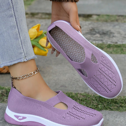 Zapatos de verano para mujer: zapatillas informales, sencillas, para las cuatro estaciones, ligeras, planas y lisas.