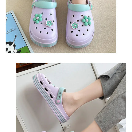 Fashion Sandals Waterproof Slippers Women Shoes Summer Outdoor Slides Soft Sole Clogs