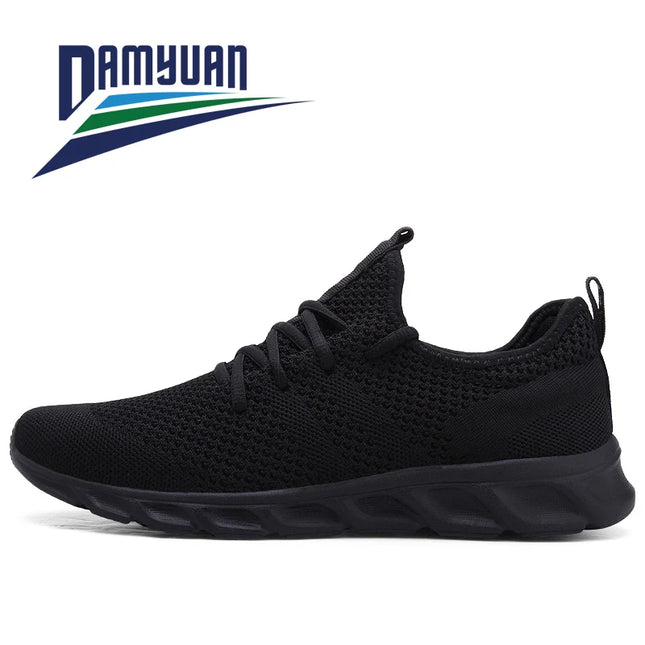Zapatos casuales de moda para hombre, zapatillas de deporte para hombre, zapatos de marca para hombre, mocasines planos de malla sin cordones, zapatos transpirables de talla grande.