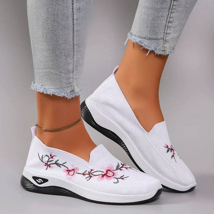 Spring and Autumn New Women's Sports Shoes Fashionable Breathable Lightweight Non-Slip Wear-Resistant Casual Sports Shoes Flat Shoes Loafers - MimiStylez