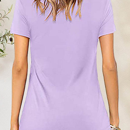 Crisscross Short Sleeve T-Shirt - MimiStylez