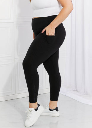 Leggings Depot Full Size Strengthen and Lengthen Reflective Dot Active Leggings - MimiStylez