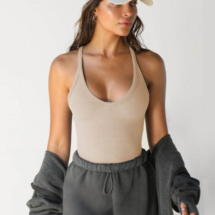 Scoop Neck Wide Strap Tank - MimiStylez