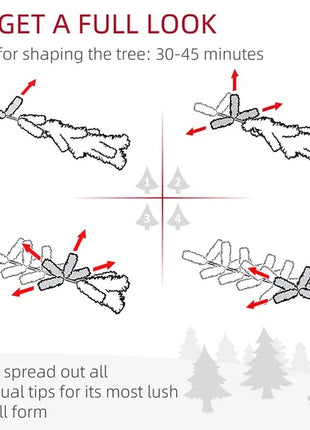 7.5FT Unlit Flocked Pink Christmas Tree Pencil Tree With Pine Shape And Realistic Branches