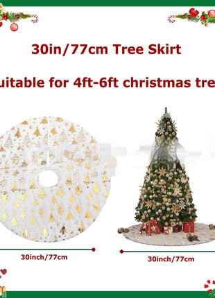 Christmas Snowflake Christmas Tree Skirt