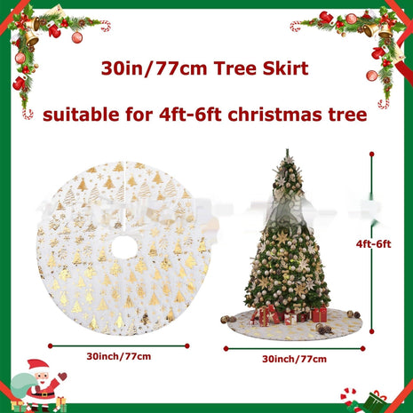 Christmas Snowflake Christmas Tree Skirt