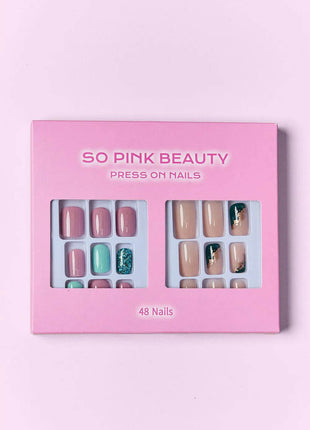 SO PINK BEAUTY Press On Nails 2 Packs - MimiStylez