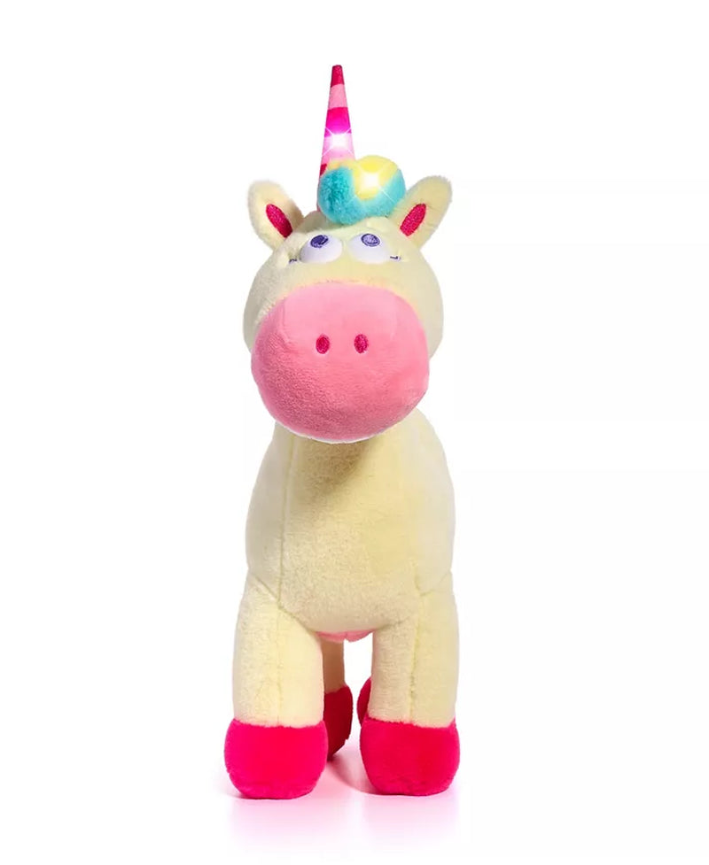 14" Glow Brights Toy Plush LED with Sound Unicorn