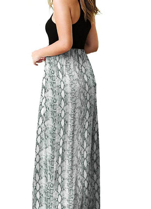 Empire Waist Sleeveless Dress with Pockets - MimiStylez