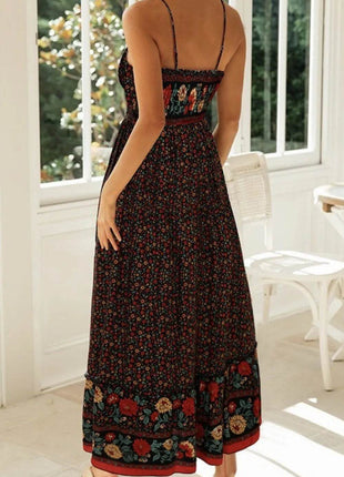 Printed Maxi Cami Dress - MimiStylez