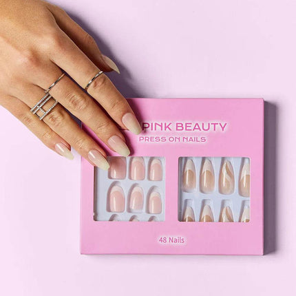 SO PINK BEAUTY Press On Nails 2 Packs - MimiStylez