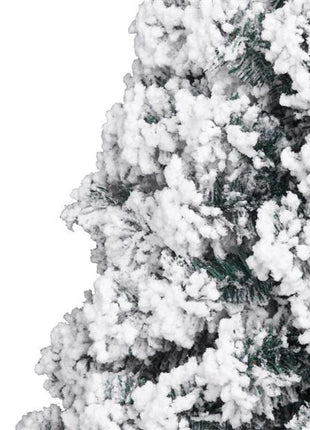 6FT Flocked Christmas Tree, 750 Branches, Automatic Tree