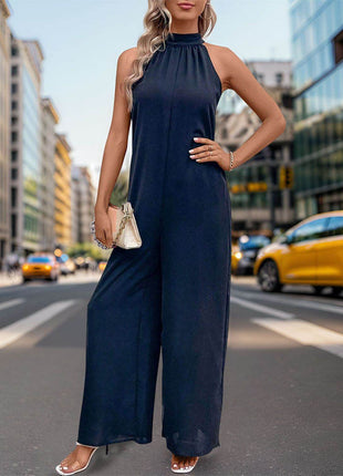 Tied Grecian Wide Leg Jumpsuit - MimiStylez