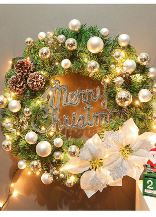 9FT Christmas Garland, Pre lit