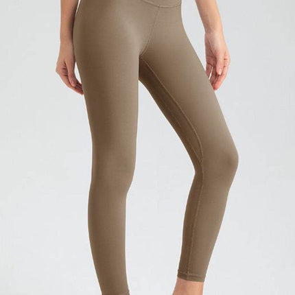 Wide Waistband Slim Fit Active Leggings - MimiStylez