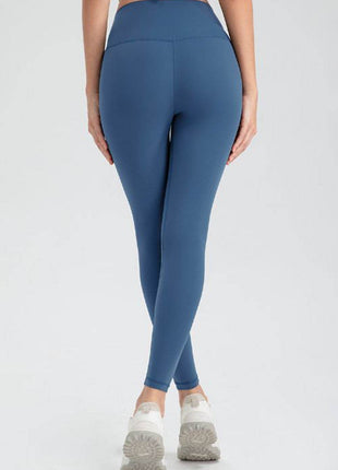 Wide Waistband Slim Fit Active Leggings - MimiStylez