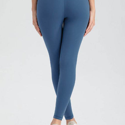 Wide Waistband Slim Fit Active Leggings - MimiStylez