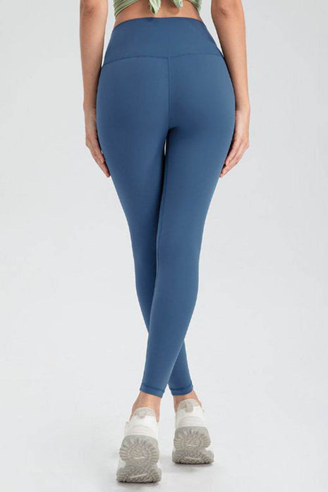 Wide Waistband Slim Fit Active Leggings - MimiStylez