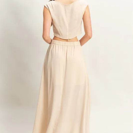 HYFVE Sleeveless Top and Maxi Skirt Set - MimiStylez