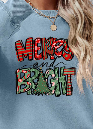 MERRY AND BRIGHT Long Sleeve Sweatshirt - MimiStylez