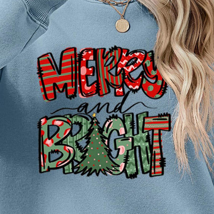 MERRY AND BRIGHT Long Sleeve Sweatshirt - MimiStylez