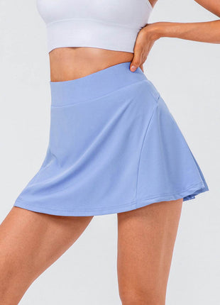 High Waist Pleated Active Skirt - MimiStylez