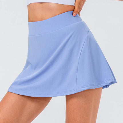 High Waist Pleated Active Skirt - MimiStylez