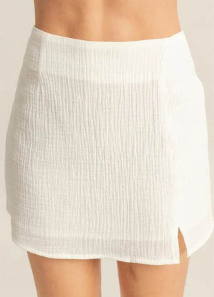 HYFVE Ruched Bra Top and Mini Skirt Set - MimiStylez