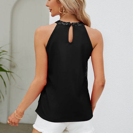 Sequin Grecian Neck Tank - MimiStylez