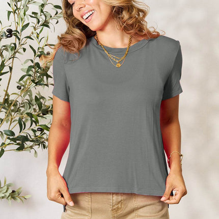 Basic Bae Full Size Round Neck Short Sleeve T-Shirt - MimiStylez