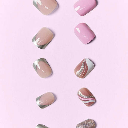 SO PINK BEAUTY Press On Nails 2 Packs - MimiStylez