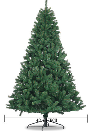 7.5FT Spruce Unlit Christmas Tree With Collapsible Metal Stand 1400 Branch Tips