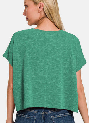 Zenana V-Neck Short Sleeve T-Shirt - MimiStylez