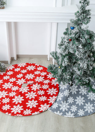 Plush Christmas Tree Bottom Apron Holiday Party Decoration