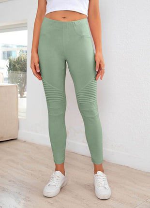 Ribbed Detail Leggings - MimiStylez