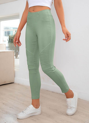 Ribbed Detail Leggings - MimiStylez